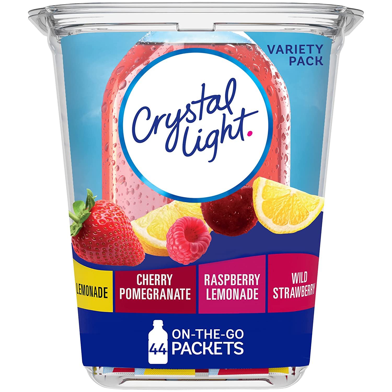 230527215152035_1 Crystal Light Sugar-Free Fruit Variety On-The-Go Powdered Drink Mix 44 Count - Image 1